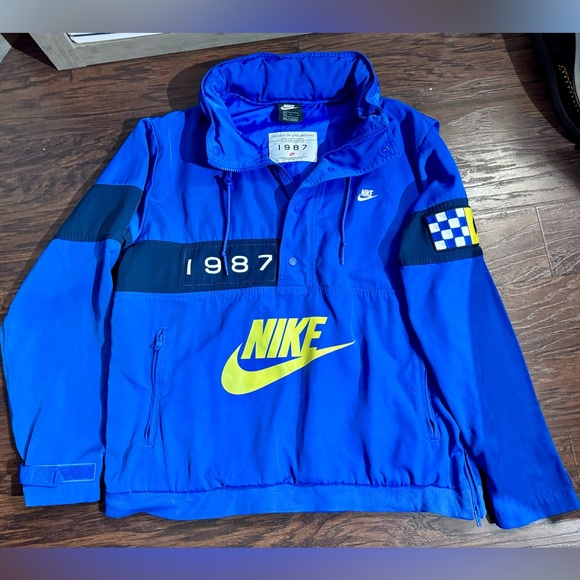 Nike 1987 Reissue Walliwaw Sailing Jacket Blue Yellow Men's Large L - Picture 1 of 5